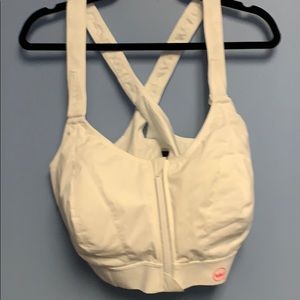 Shefit white sports bra 6luxe